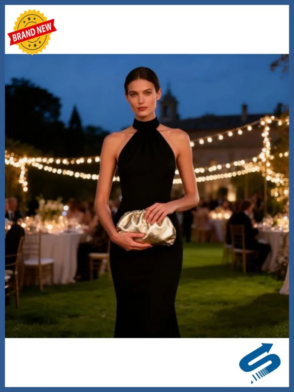 Women's Pleated Clutch Purse, Elegant PU Evening Handbag for Weddings
